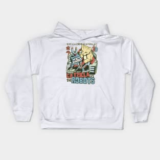 Catzilla Vs Robots Kids Hoodie